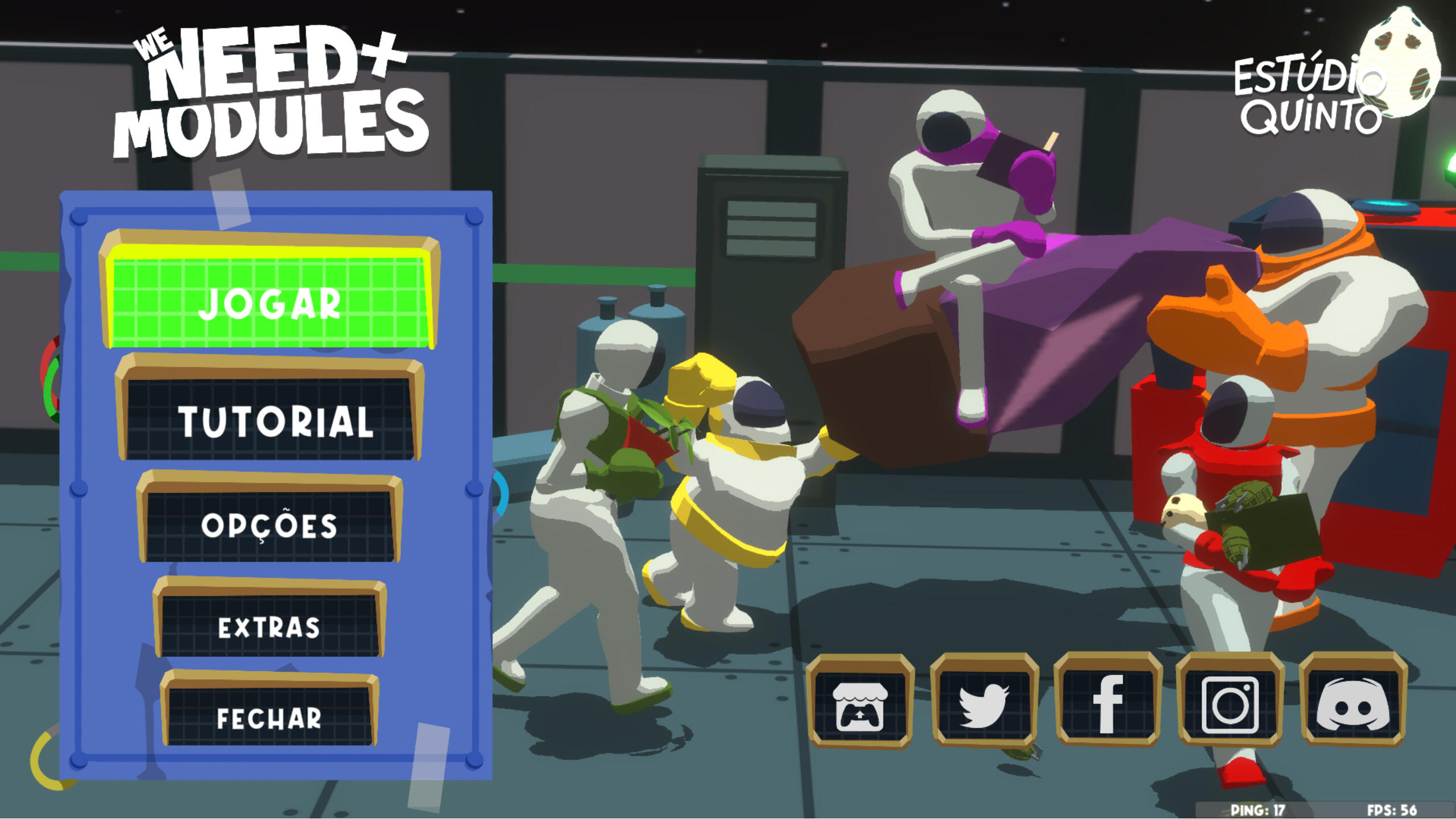 We Need + Modules - Main Menu